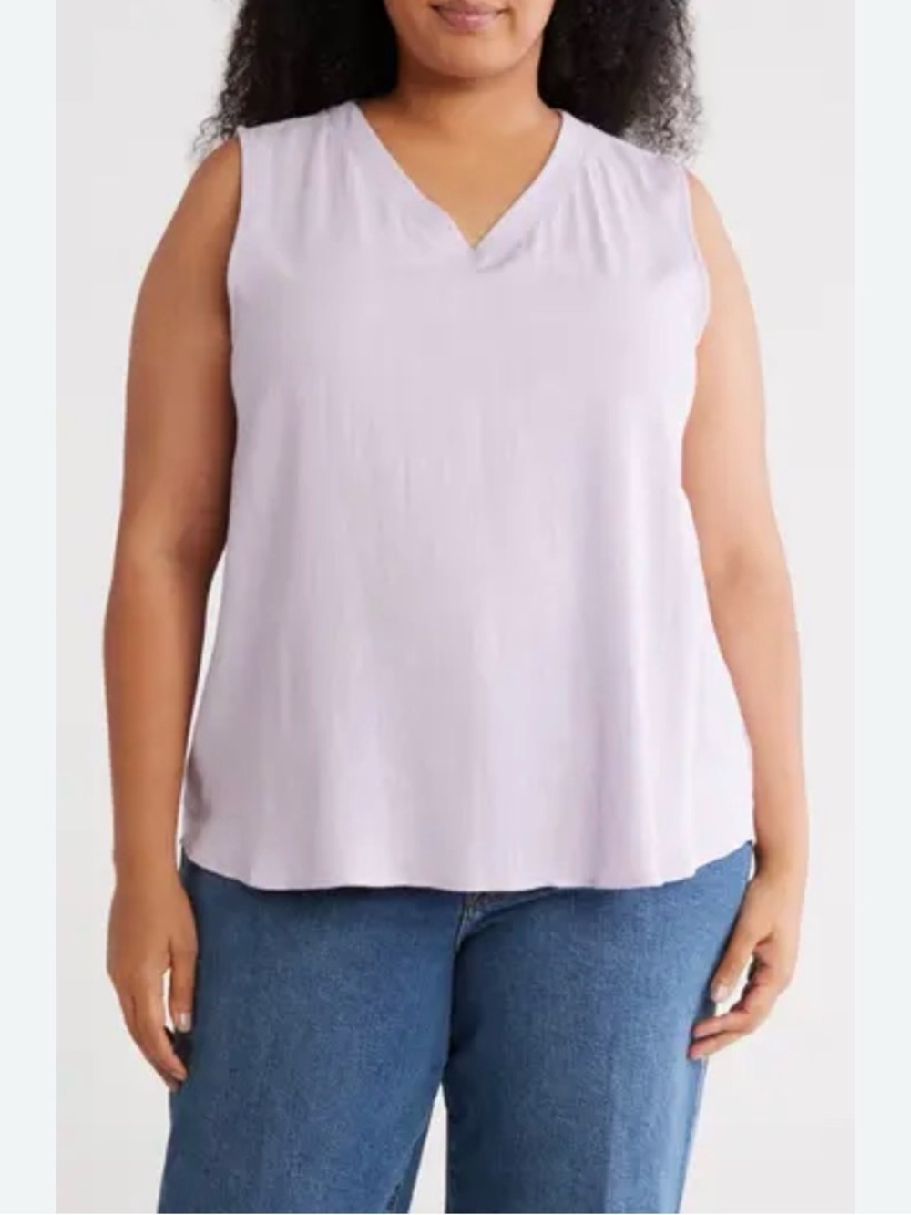 Reneec . Linen blend sleeve less top lavender
Xl NWOT